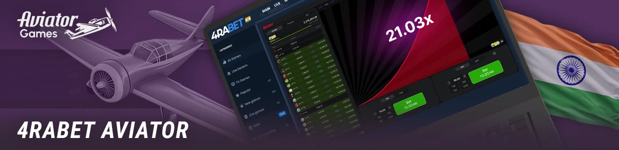 4Rabet online casino for residents of India and play in Aviator